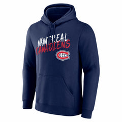 Montreal Canadiens Big & Tall Hustle Personalized Name & Number Hoodie - Navy Hoodies
