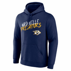 Nashville Predators Big & Tall Hustle Personalized Name & Number Hoodie - Navy Hoodies
