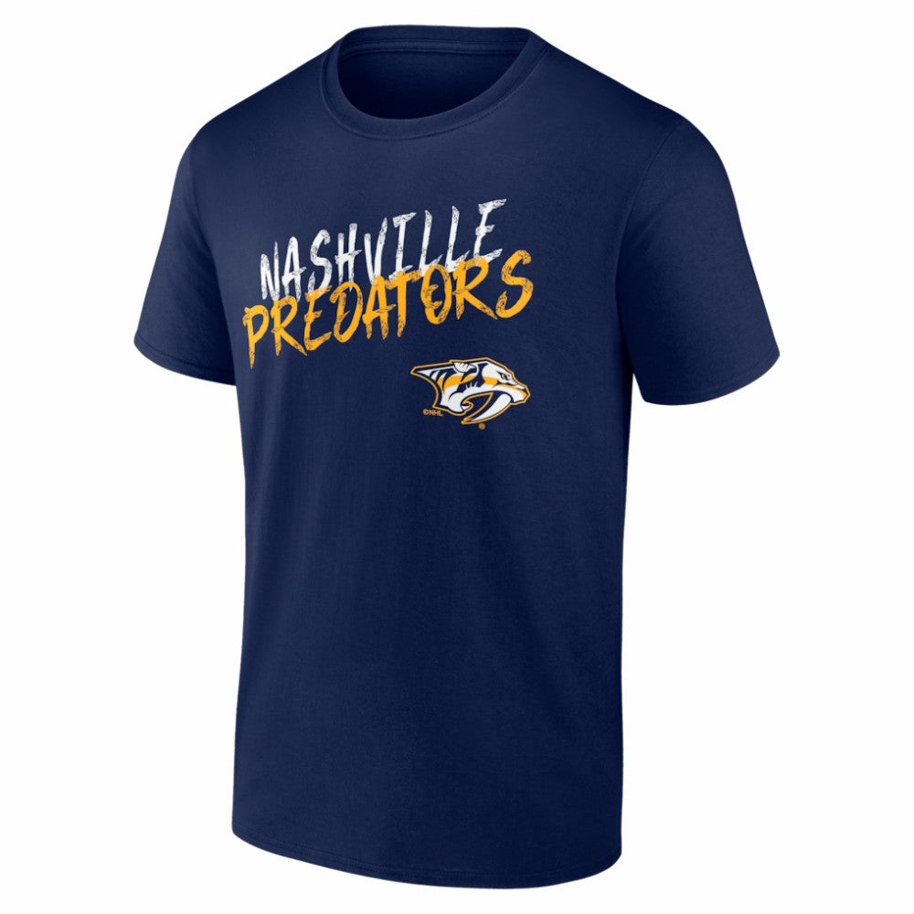 Nashville Predators Big & Tall Hustle Personalized Name & Number T-Shirt - Navy T-shirts