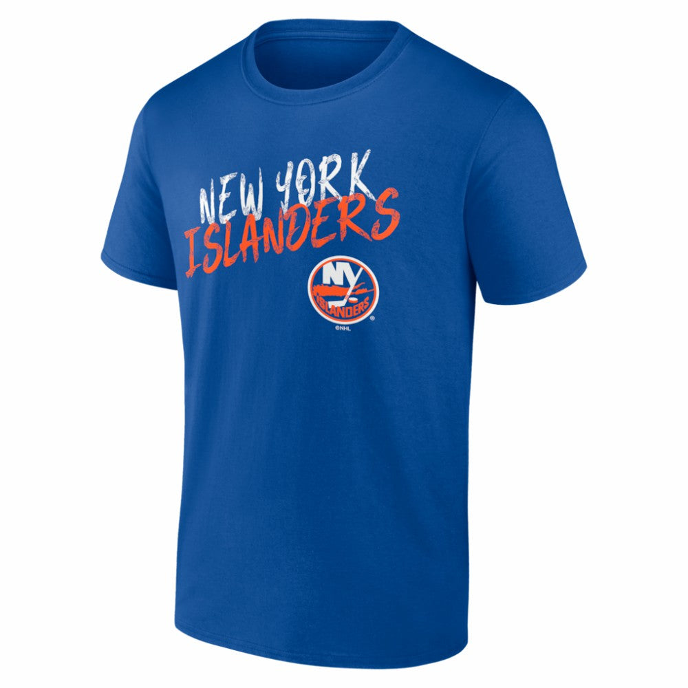 New York Islanders Big & Tall Hustle Personalized Name & Number T-Shirt - Royal T-shirts