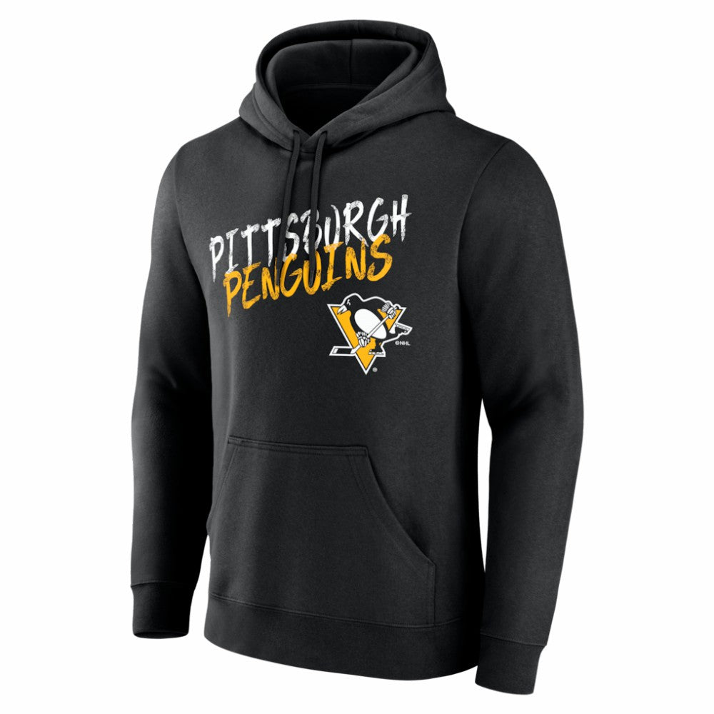 Pittsburgh Penguins Big & Tall Hustle Personalized Name & Number Hoodie - Black Hoodies