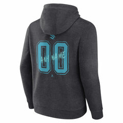 Seattle Kraken Hustle Personalized Name & Number Hoodie - Charcoal Hoodies