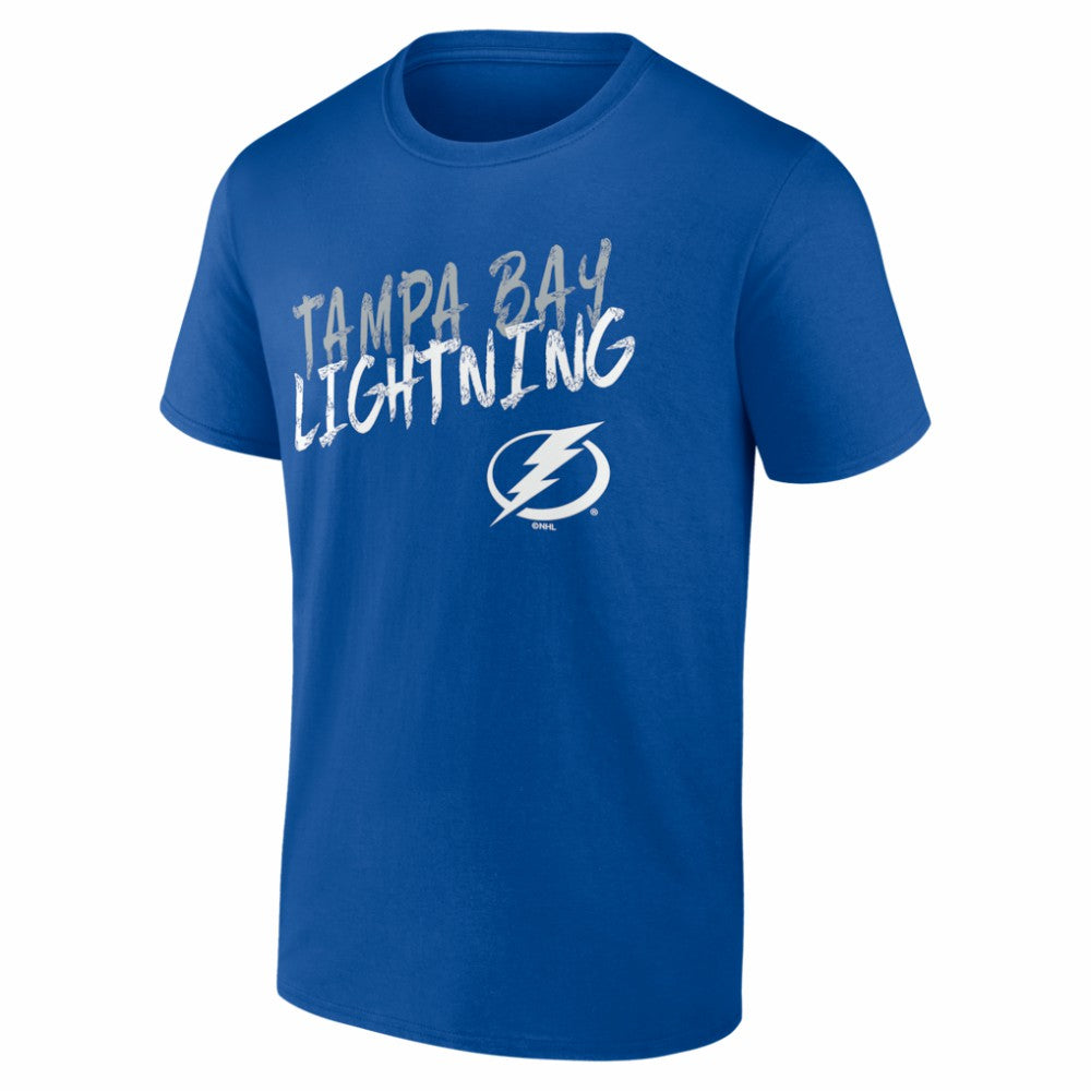 Tampa Bay Lightning Big & Tall Hustle Personalized Name & Number T-Shirt - Blue T-shirts
