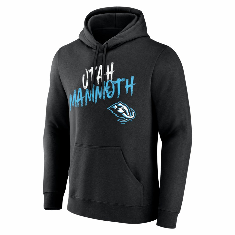 Utah Mammoth Big & Tall Hustle Personalized Name & Number Hoodie - Black Hoodies