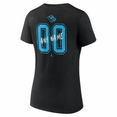 Utah Mammoth Women's Hustle Personalized Name & Number V-Neck T-Shirt - Black T-shirts