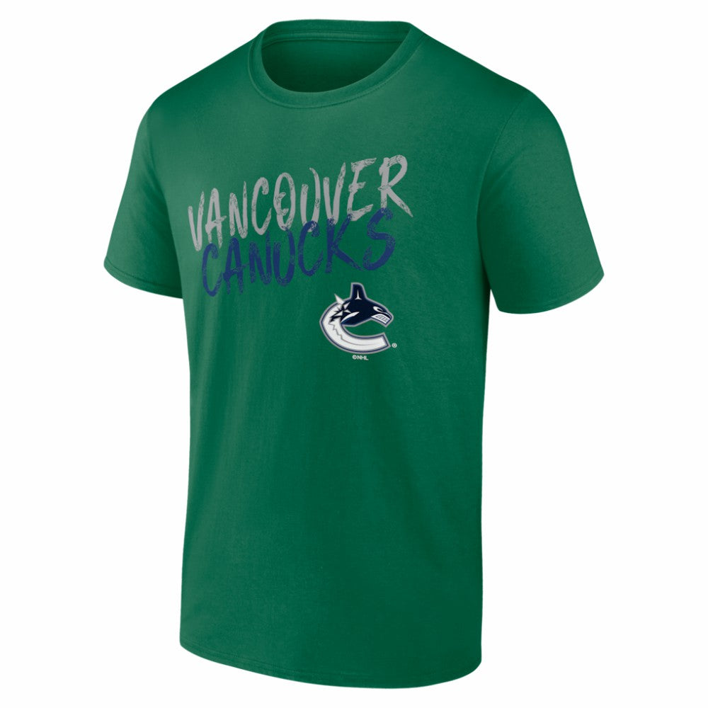 Vancouver Canucks Hustle Personalized Name & Number T-Shirt - Green T-shirts