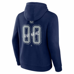 Winnipeg Jets Big & Tall Hustle Personalized Name & Number Hoodie - Navy Hoodies