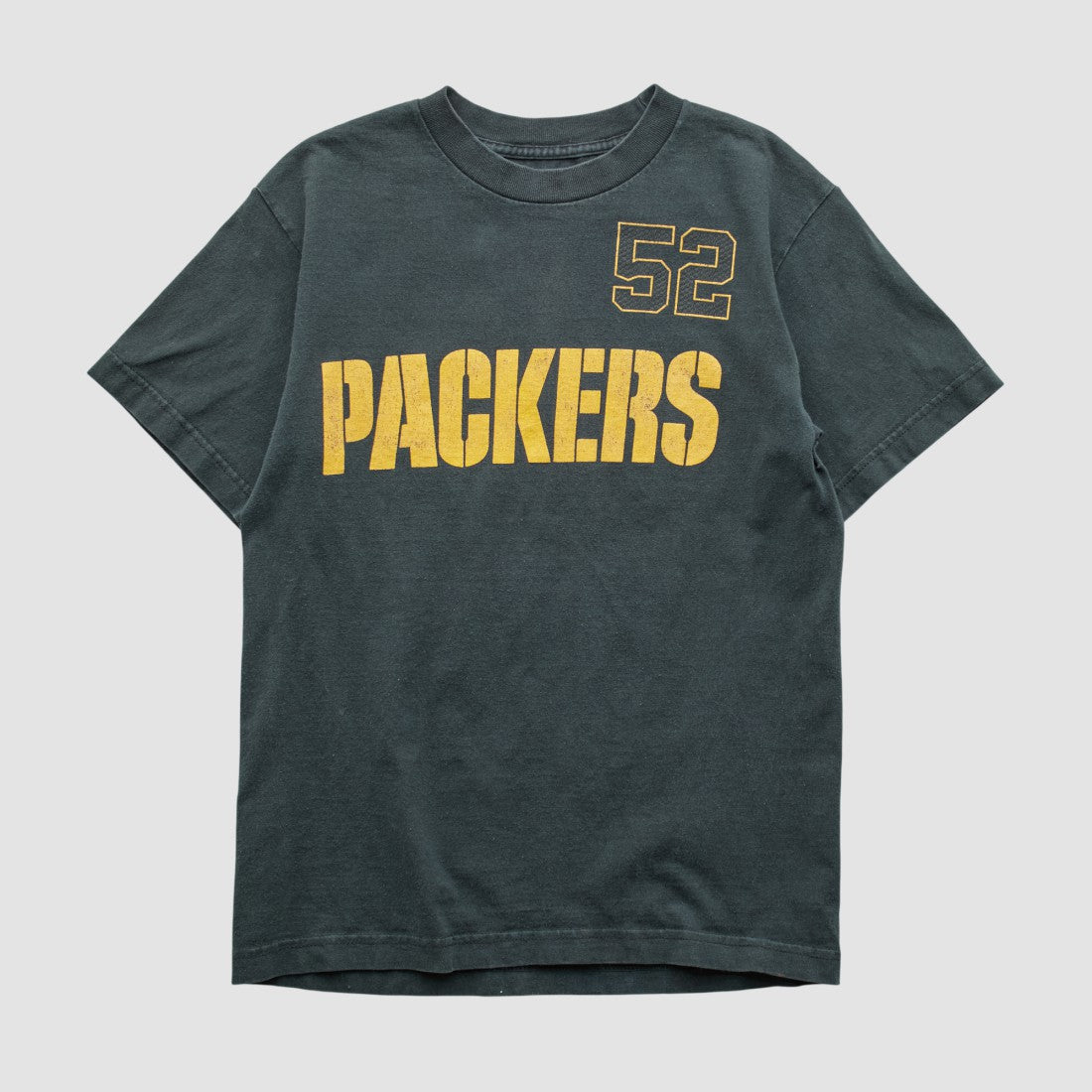 Green Bay Packers Reebok 2000s T-shirt - Black Vintage for sale