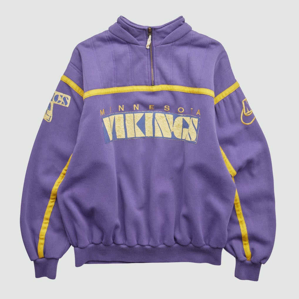 Minnesota Vikings 90s 1/4 Zip Sweatshirt - Purple Vintage on sale