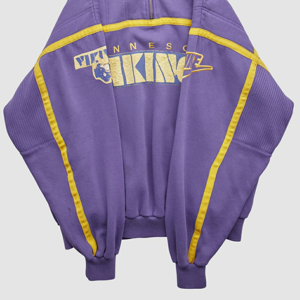 Minnesota Vikings 90s 1/4 Zip Sweatshirt - Purple Vintage on sale