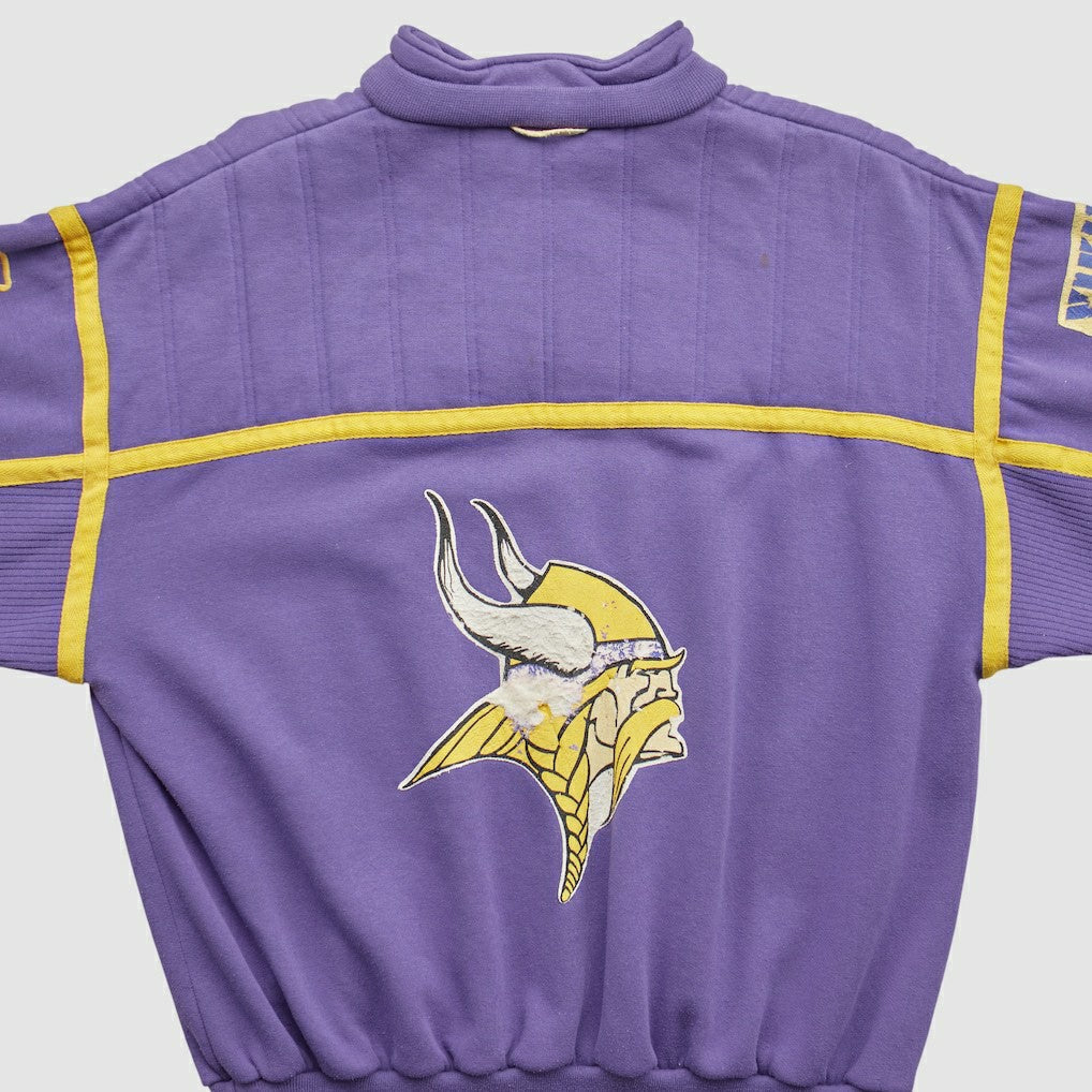 Minnesota Vikings 90s 1/4 Zip Sweatshirt - Purple Vintage on sale