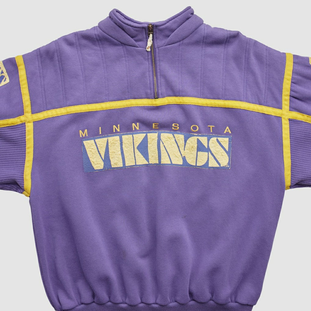 Minnesota Vikings 90s 1/4 Zip Sweatshirt - Purple Vintage on sale