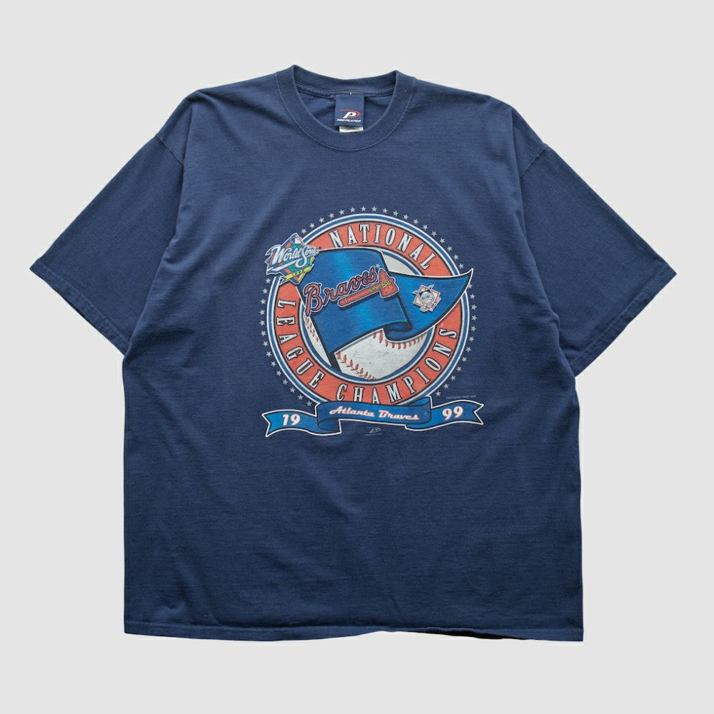 Atlanta Braves Pro Player 1999 T-shirt Navy Vintage