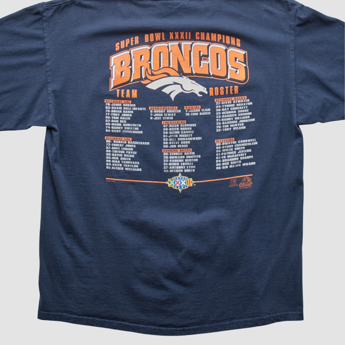 Denver Broncos Lee Sport 1998 T-shirt - Navy Vintage discount
