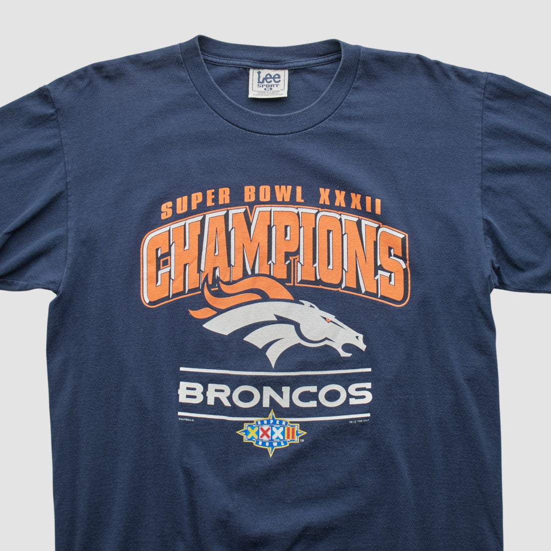 Denver Broncos Lee Sport 1998 T-shirt - Navy Vintage discount