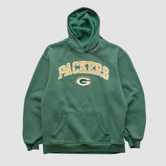 Green Bay Packers NFL 2000s Hooded Pullover Sweatshirt - Green Vintage online