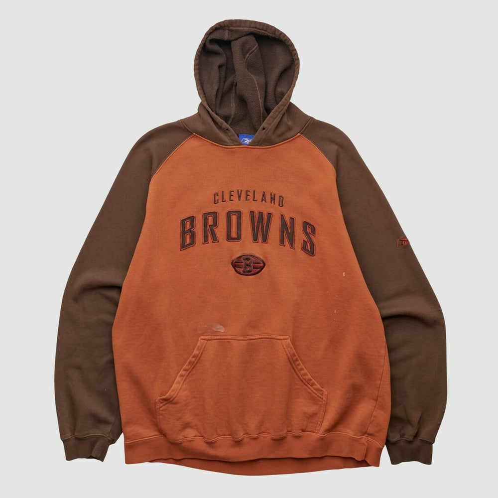 Cleveland Browns Reebok 2000s Hooded Pullover Sweatshirt - Clay Vintage sale