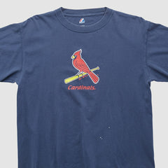 St. Louis Cardinals Majestic 2000s T-shirt Navy Vintage