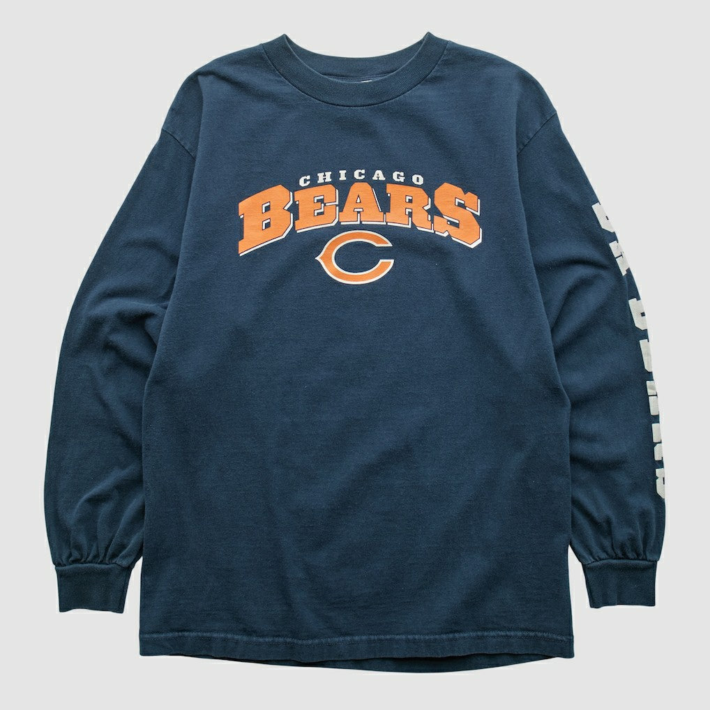 Chicago Bears NFL 2000s Long Sleeve T-shirt - Navy Vintage sale
