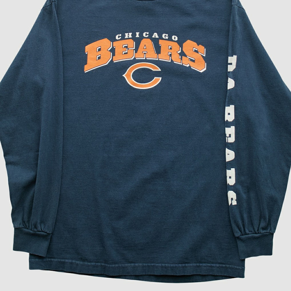 Chicago Bears NFL 2000s Long Sleeve T-shirt - Navy Vintage sale