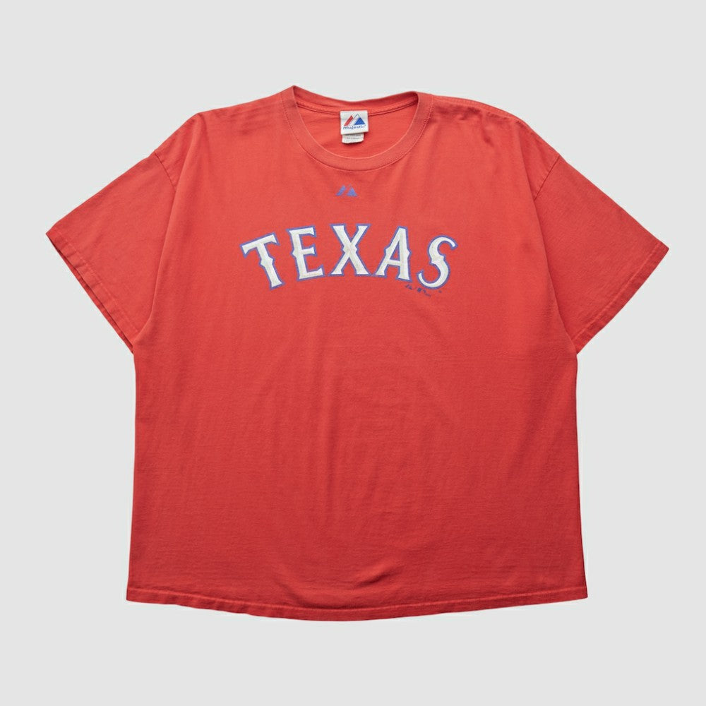 Texas Rangers Majestic 2009 T-shirt Red Vintage
