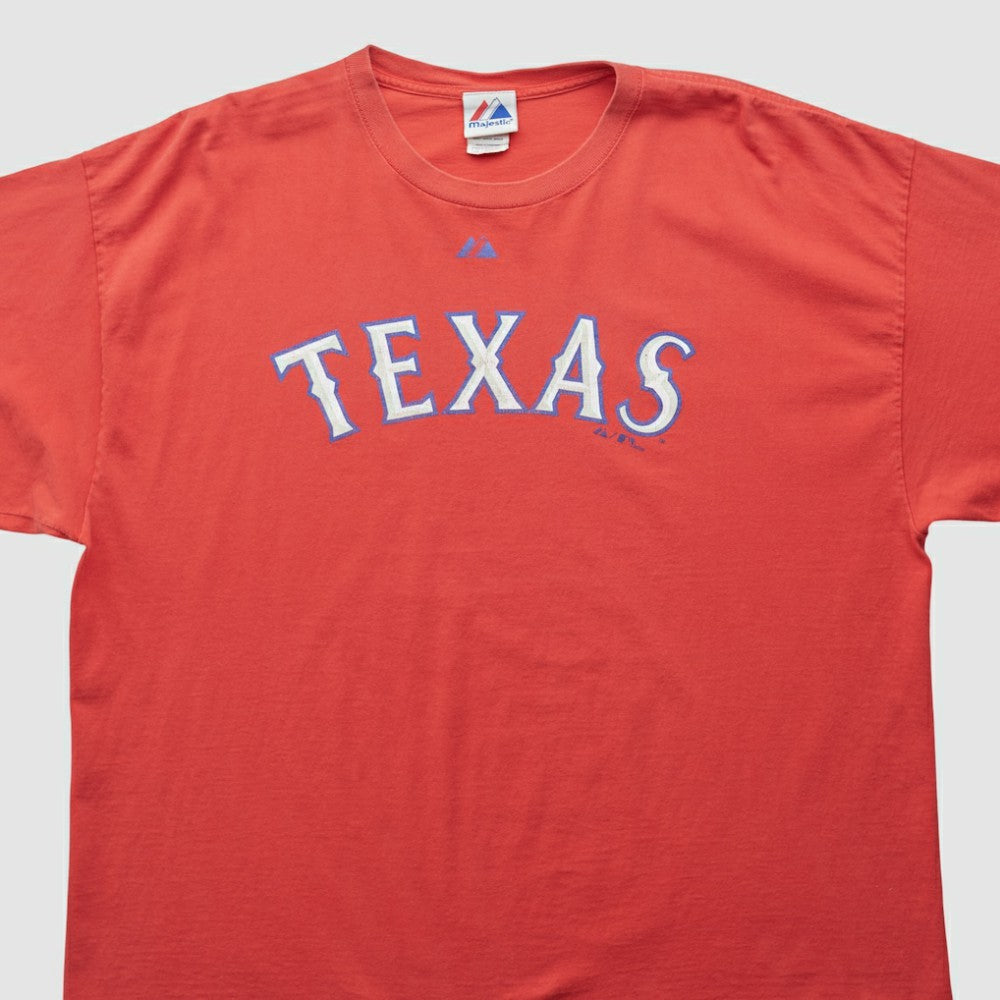 Texas Rangers Majestic 2009 T-shirt Red Vintage