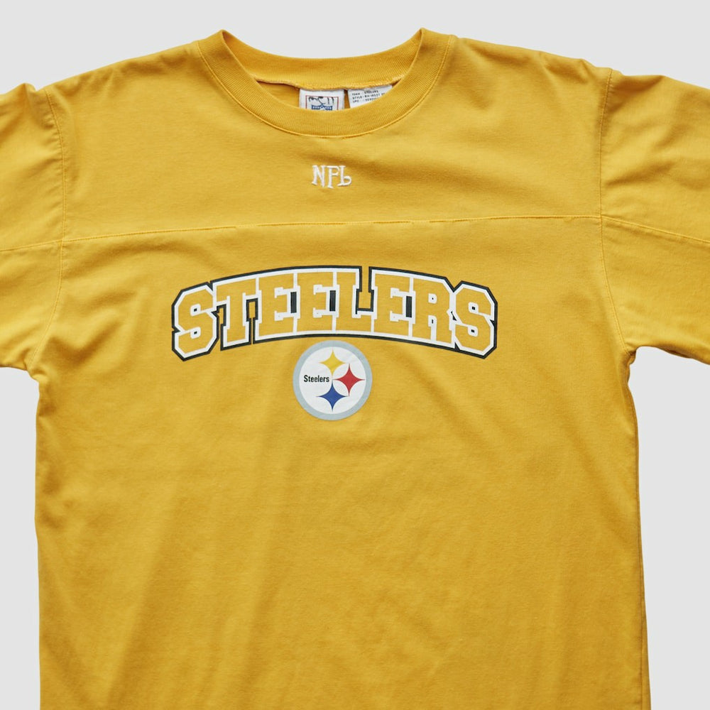 Pittsburgh Steelers NFL 2000s Long Sleeve T-shirt - Yellow Vintage on sale