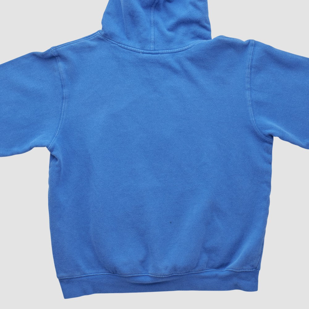 Milwaukee Brewers Majestic 2000s Hooded Pullover Sweatshirt Blue Vintage