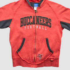 Tampa Bay Buccaneers Reebok 2000s Hooded Full Zip Sweatshirt - Red Vintage discount