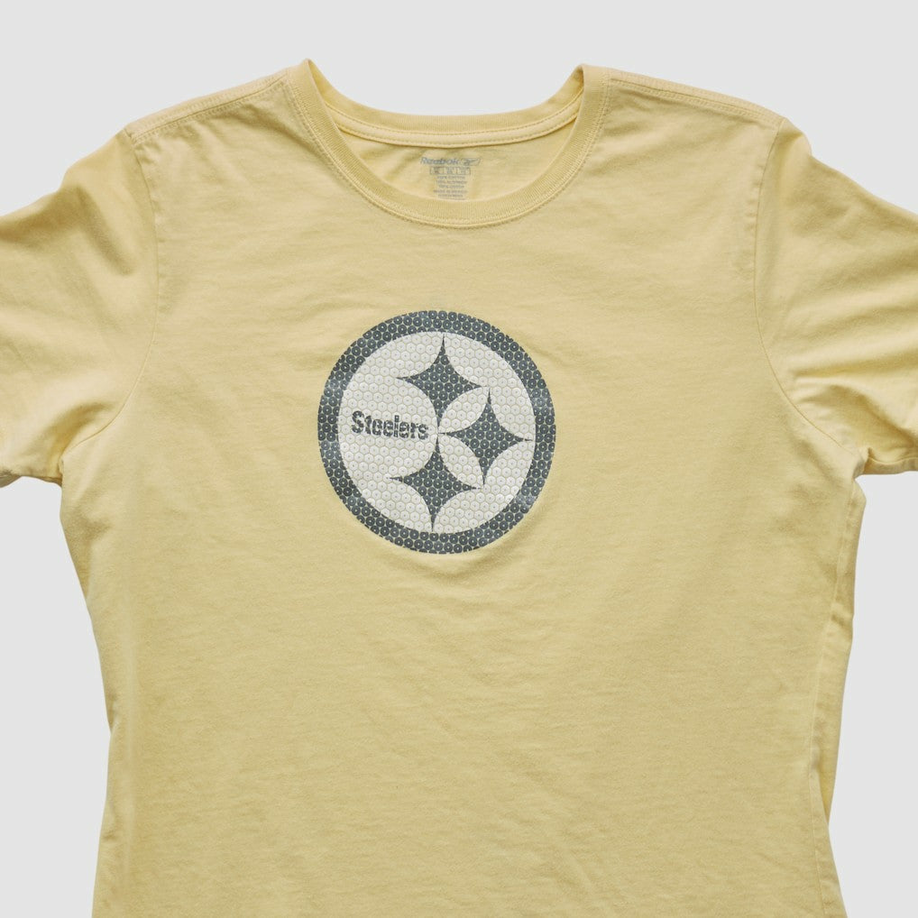Pittsburgh Steelers Reebok 2000s T-shirt - Yellow Vintage sale