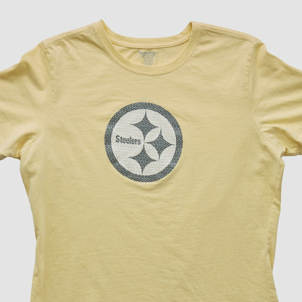 Pittsburgh Steelers Reebok 2000s T-shirt - Yellow Vintage sale