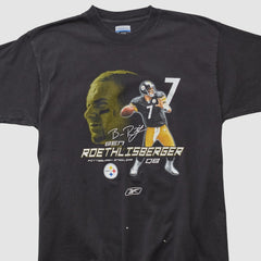 Pittsburgh Steelers Reebok 2008 T-shirt - Charcoal Vintage discount