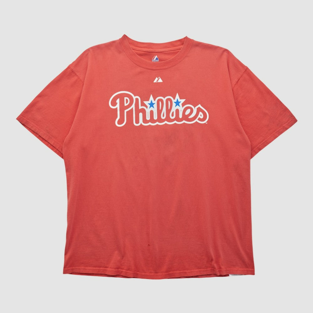 Philadelphia Phillies Majestic 2000s T-shirt Red Vintage