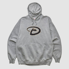 Arizona Diamondbacks Majestic 2000s Hooded Pullover Sweatshirt Heather Gray Vintage
