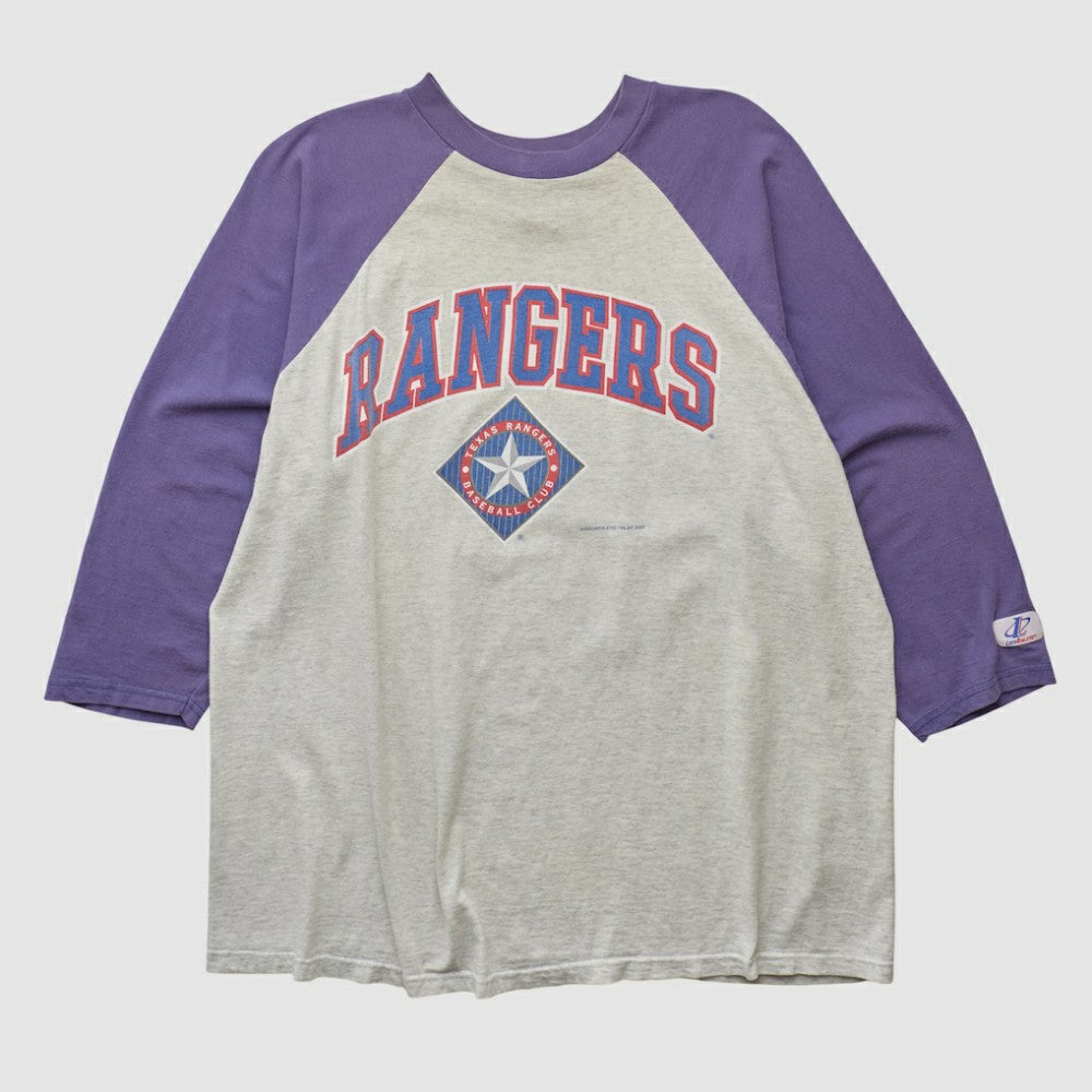 Texas Rangers Logo Athletic T-shirt Heather Gray Vintage