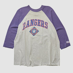 Texas Rangers Logo Athletic T-shirt Heather Gray Vintage