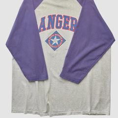 Texas Rangers Logo Athletic T-shirt Heather Gray Vintage