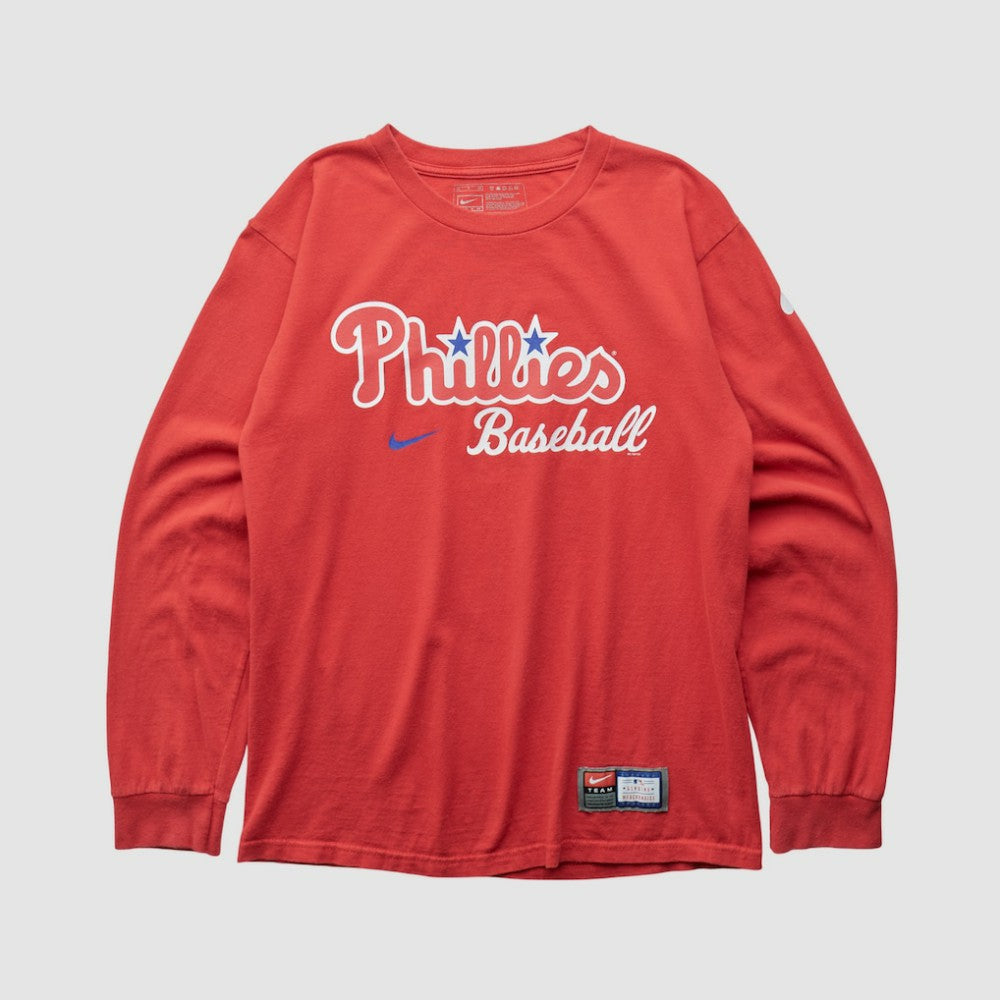 Philadelphia Phillies 2000s Long Sleeve T-shirt Red Vintage