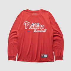 Philadelphia Phillies 2000s Long Sleeve T-shirt Red Vintage