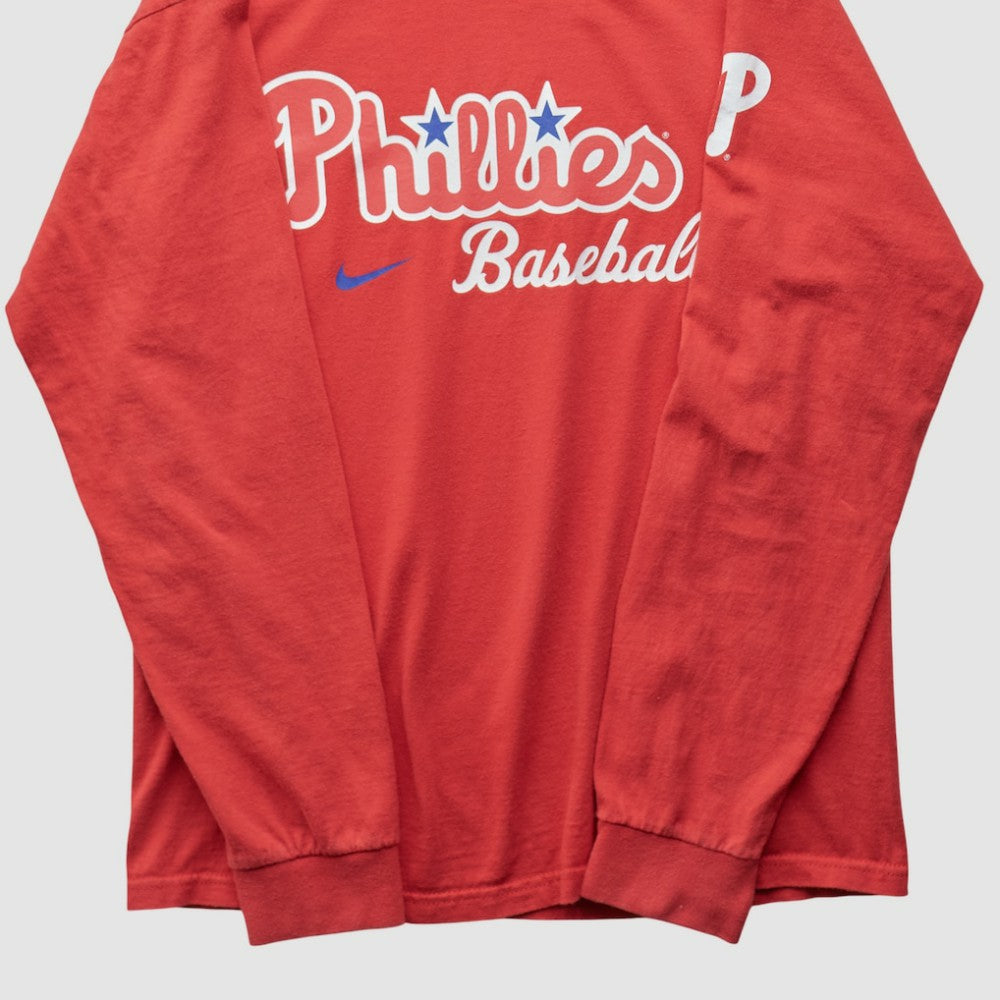 Philadelphia Phillies 2000s Long Sleeve T-shirt Red Vintage