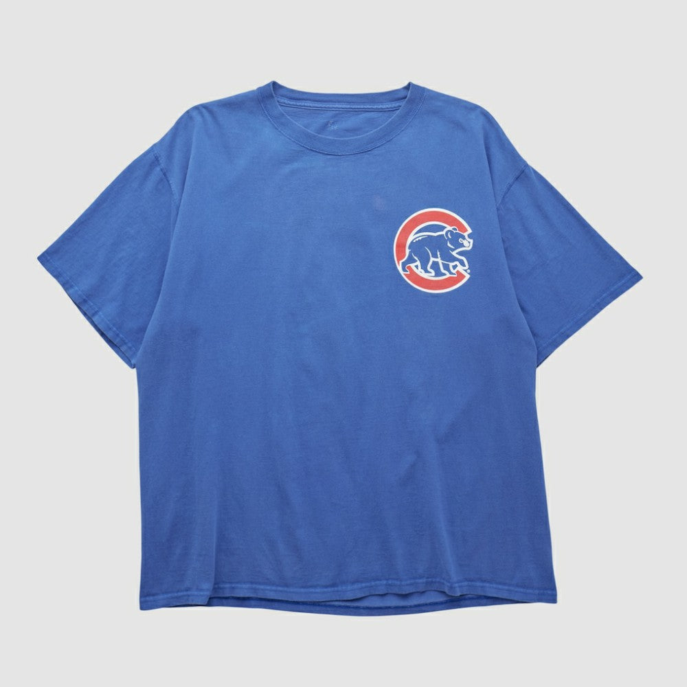 Chicago Cubs Majestic 2008 T-shirt Blue Vintage
