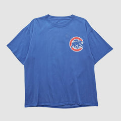 Chicago Cubs Majestic 2008 T-shirt Blue Vintage