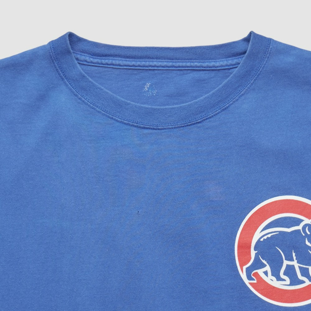 Chicago Cubs Majestic 2008 T-shirt Blue Vintage