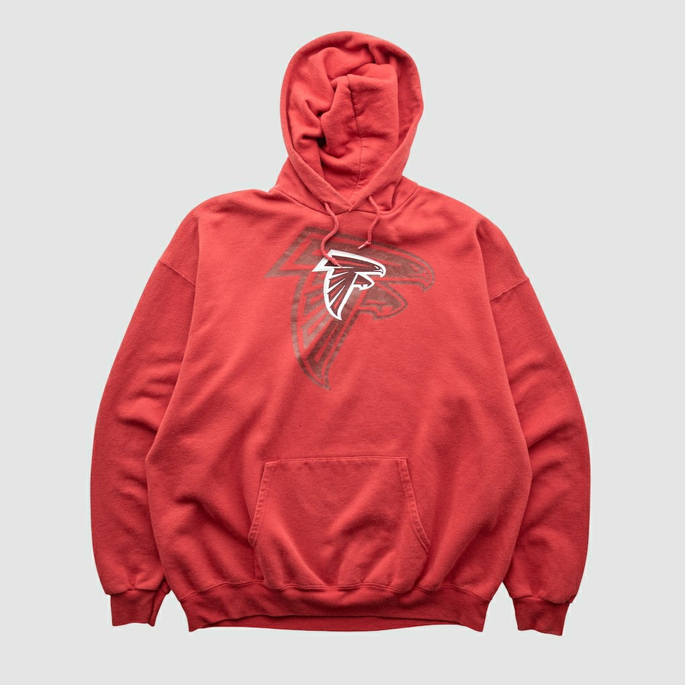 Atlanta Falcons NFL 2000s Hooded Pullover Sweatshirt - Red Vintage outlet