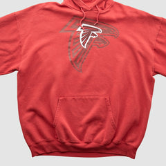 Atlanta Falcons NFL 2000s Hooded Pullover Sweatshirt - Red Vintage outlet