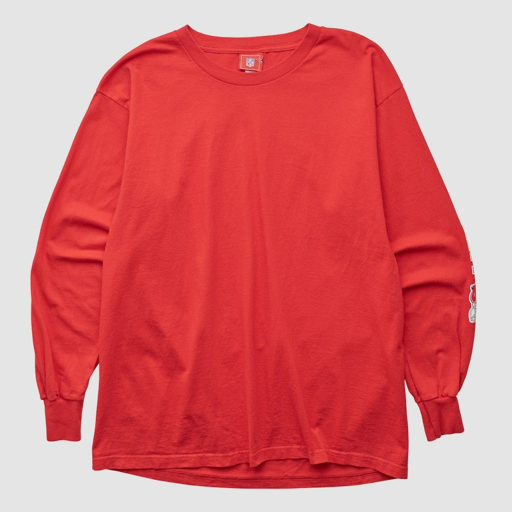 Kansas City Chiefs NFL 2000s Long Sleeve T-shirt - Red Vintage sale