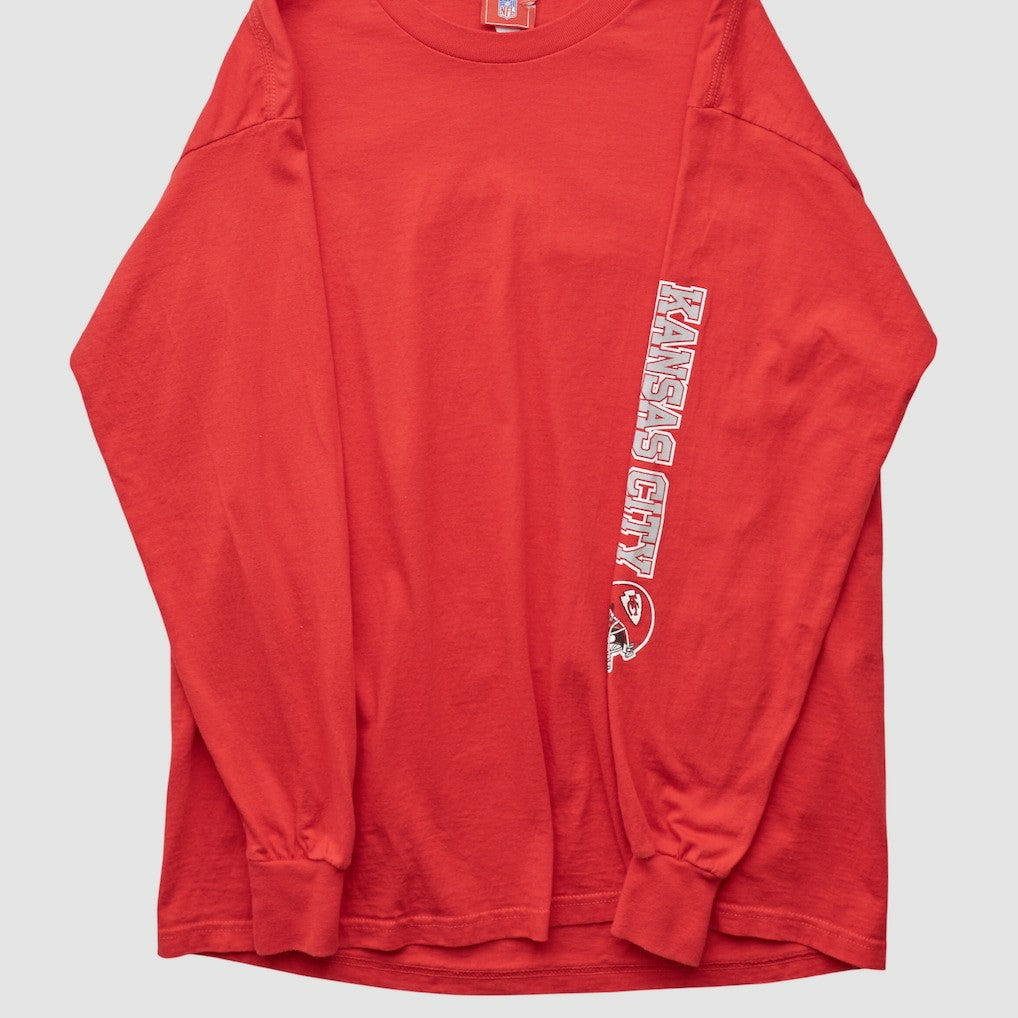 Kansas City Chiefs NFL 2000s Long Sleeve T-shirt - Red Vintage sale