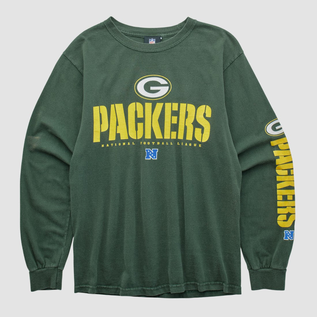 Green Bay Packers NFL 2010s Long Sleeve T-shirt - Green Vintage cheap