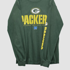 Green Bay Packers NFL 2010s Long Sleeve T-shirt - Green Vintage cheap