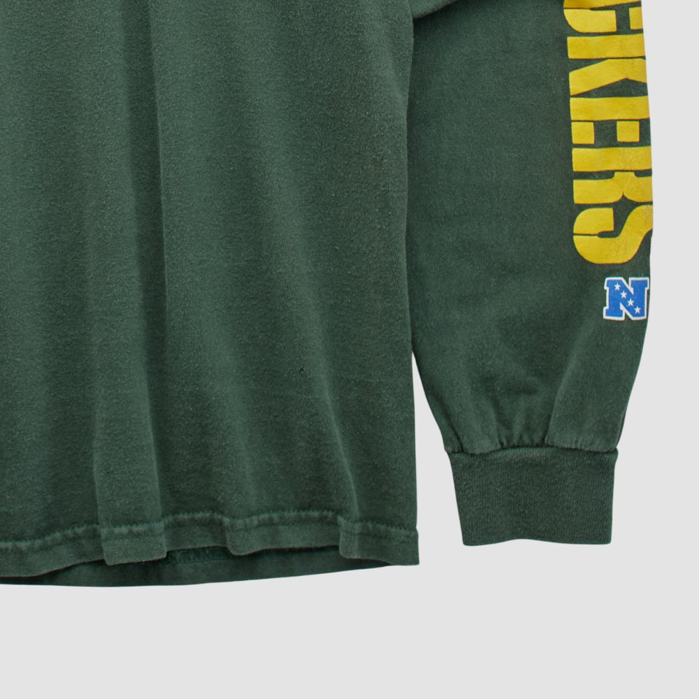 Green Bay Packers NFL 2010s Long Sleeve T-shirt - Green Vintage cheap
